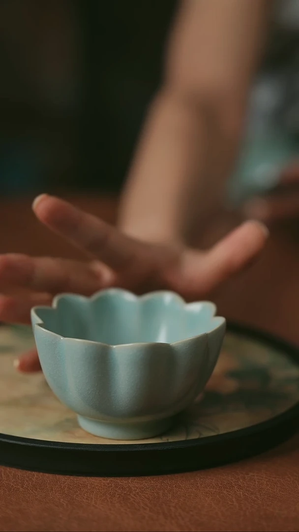 摆件原产地原矿釉汝瓷微瑕