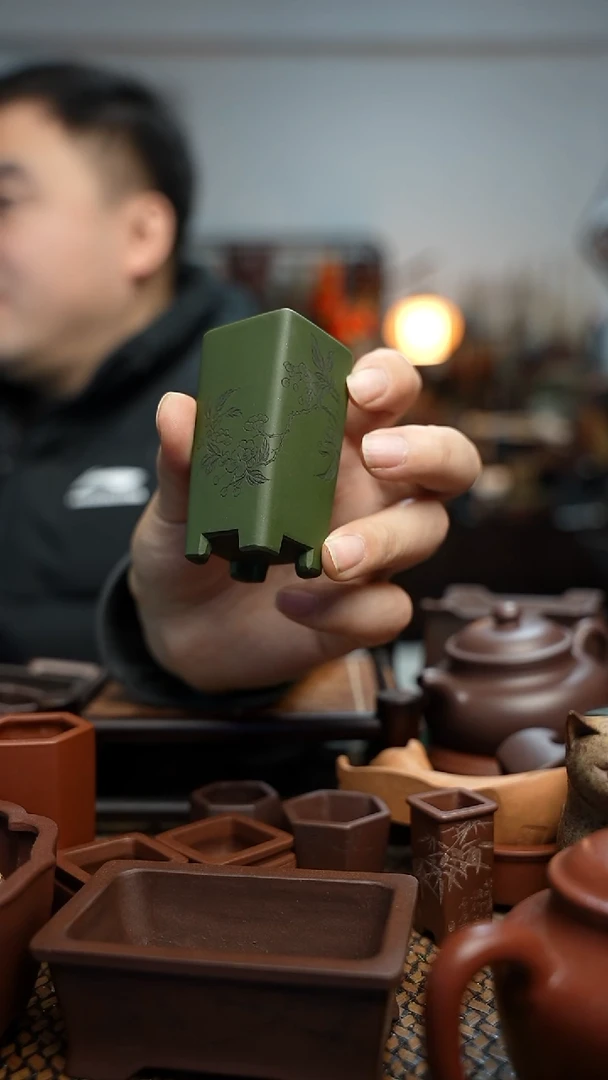 紫砂花盆長木軒精品紫砂