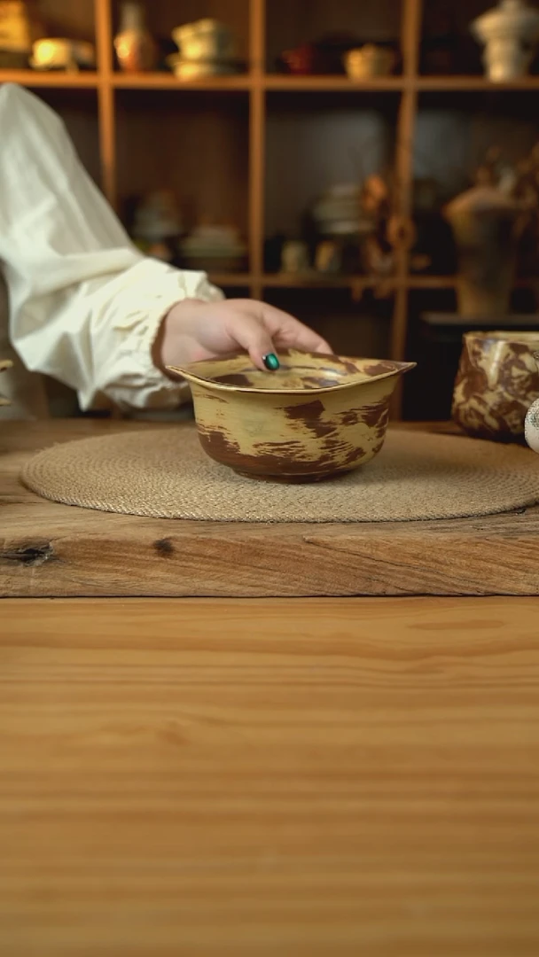 虎皮系列的7英寸草帽汤碗1个