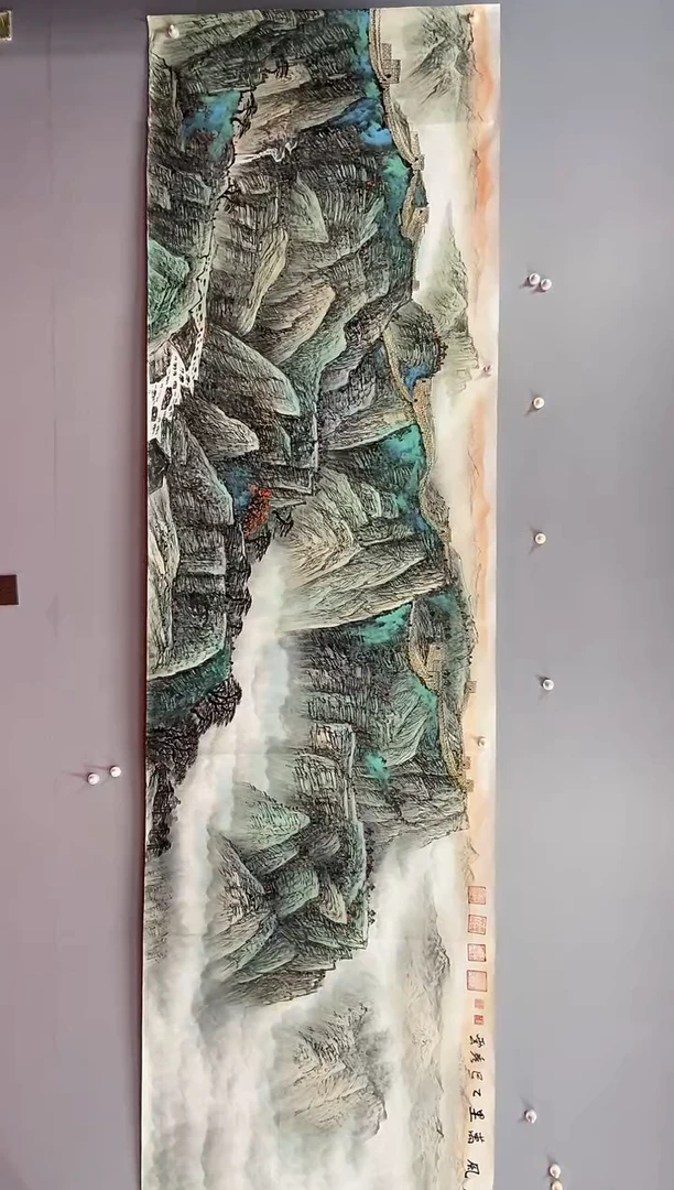 国画郑秀云 小丈二 雄风万里