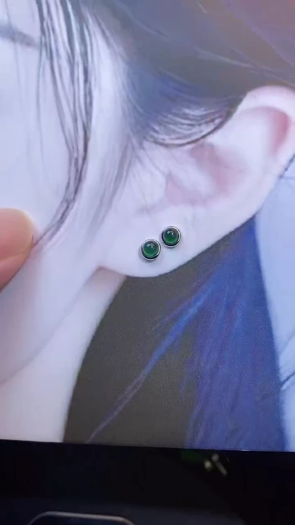 吊坠(不含链)银S925镶嵌翡翠1