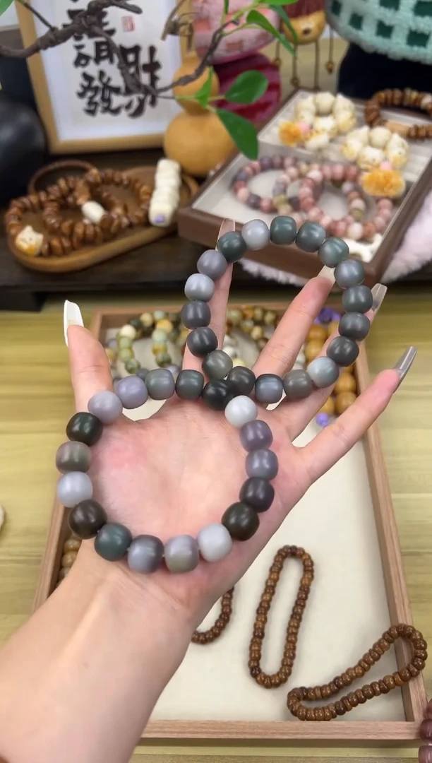 手串菩提根/象牙果卡13手工干磨桶珠手串387