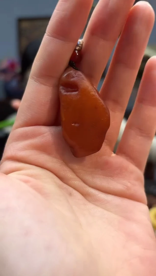 琥珀颈饰未镶嵌包包挂