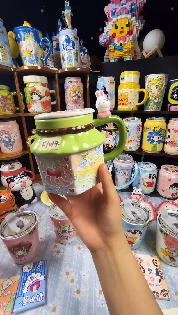 杯子景德镇陶瓷F1014糖果屋杯
