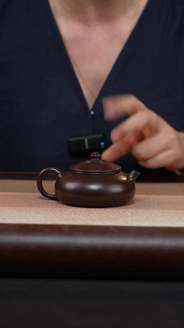 茶壶紫砂老紫泥寒江MH-1787