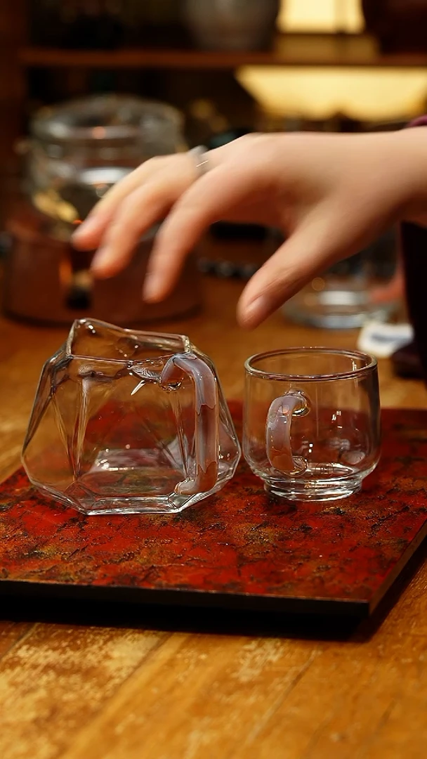 【闪购商品】禾器/璀璨茶海/粉玉色+璃享水月杯粉玉