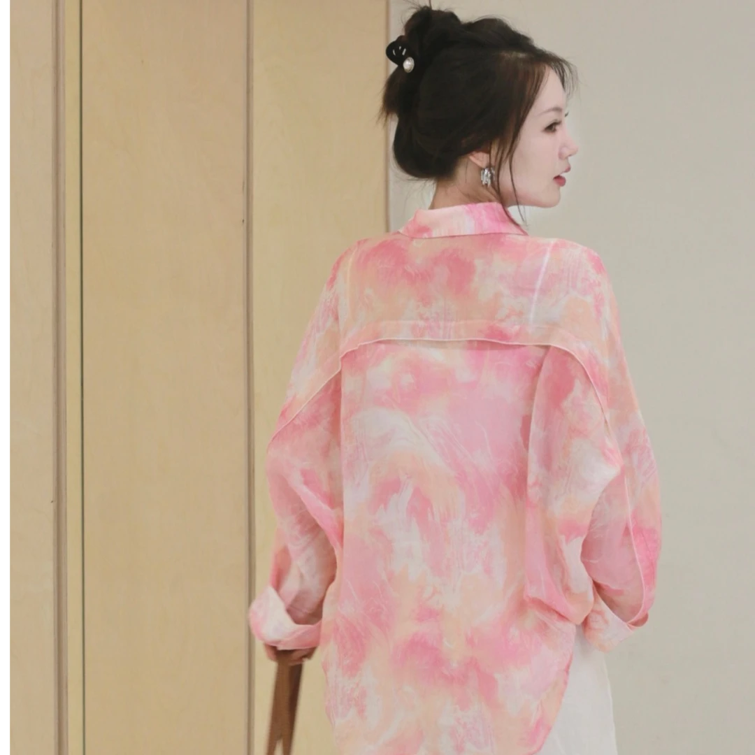 100%纯苎麻衬衫时尚慵懒休闲显瘦防晒衬衫