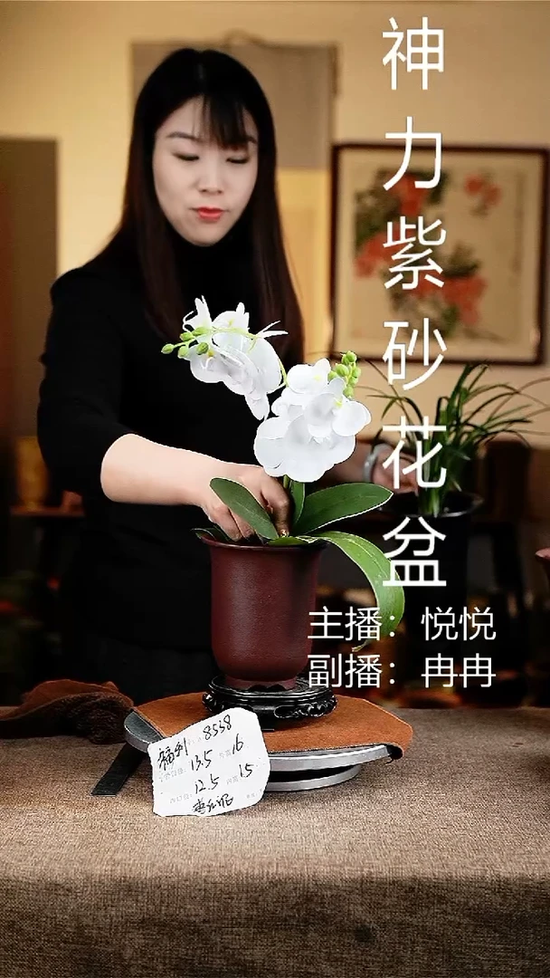 紫砂花盆花卉工艺8538+Z