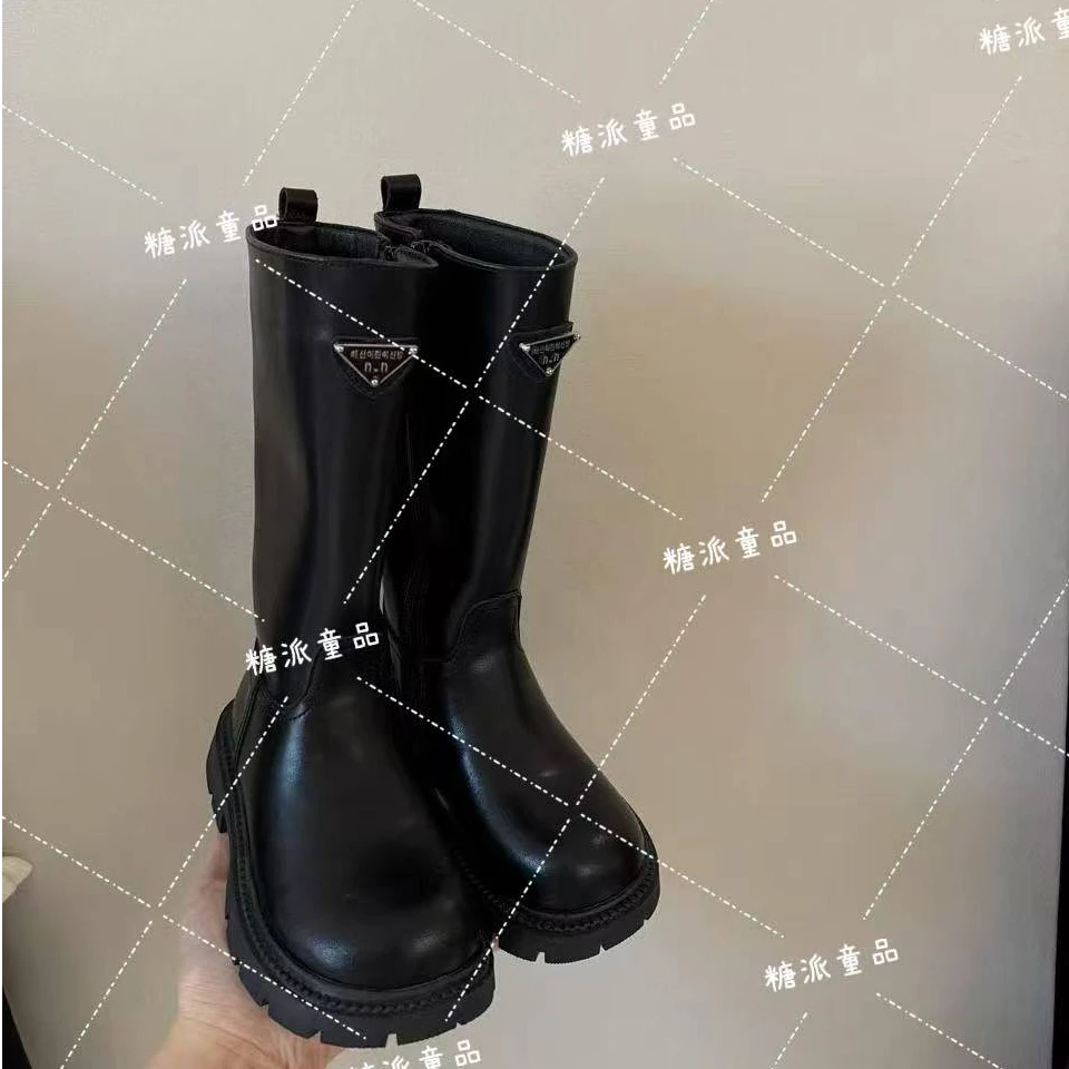 （25007）经典回归 黑三角儿童长靴