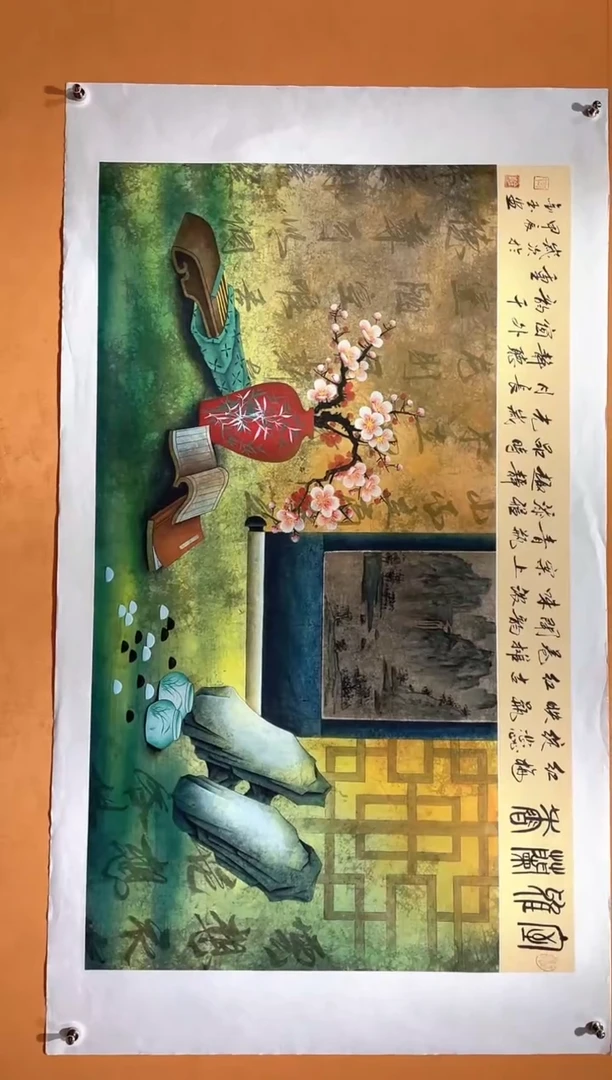 国画刘金玉老师亲笔手绘
