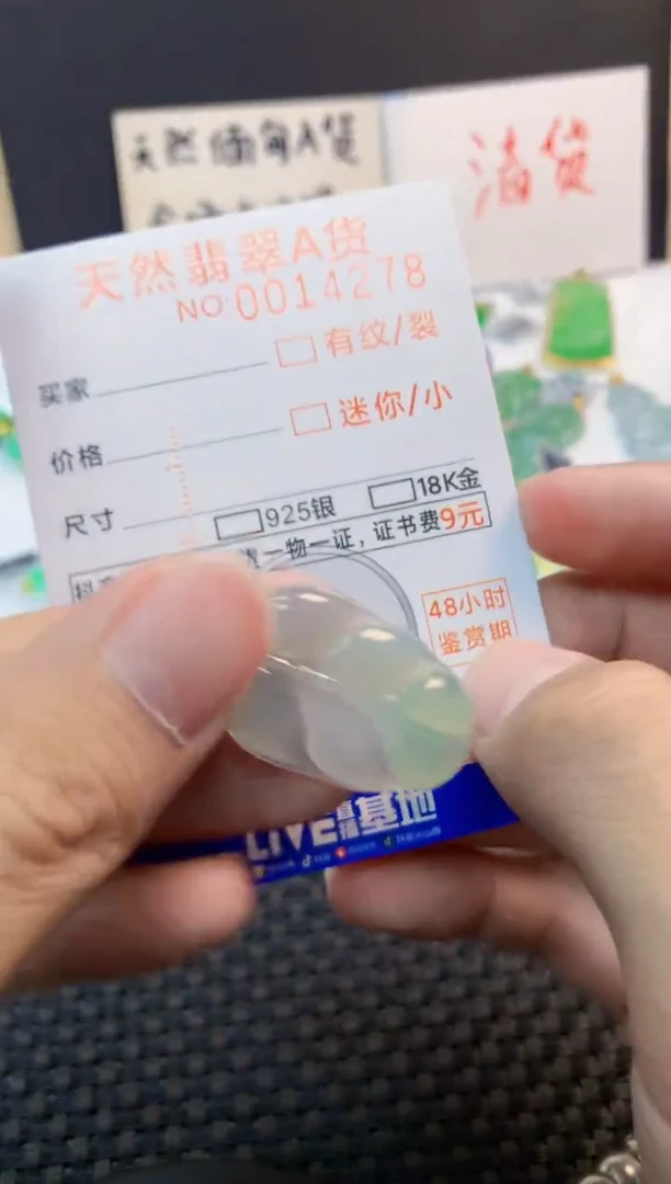 翡翠未镶嵌吊坠(不含链)1