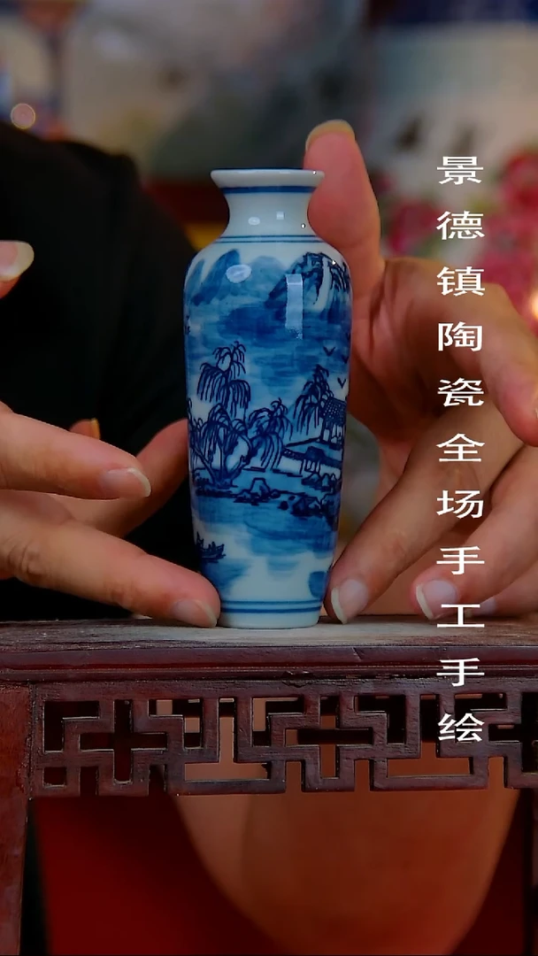 摆件景德镇陶瓷 全场手工手绘
