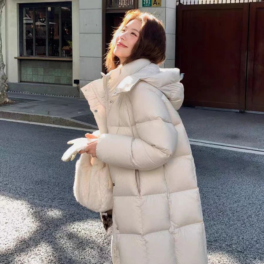 【沐禾】2025中长款泡芙羽绒冬装外套羽绒服衣长72MG