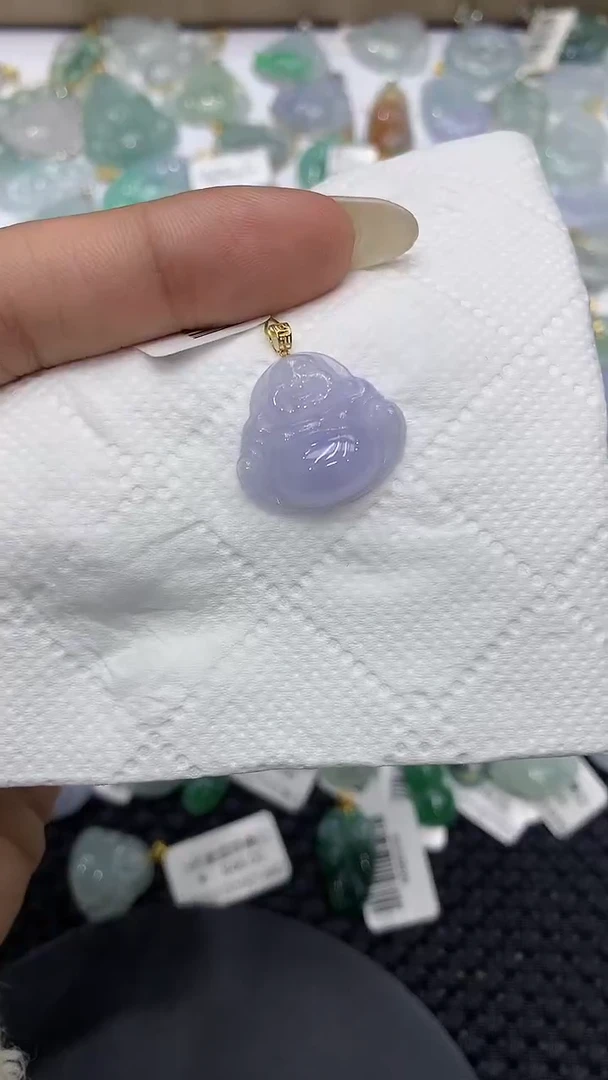 颈饰18K金镶嵌翡翠111111111111