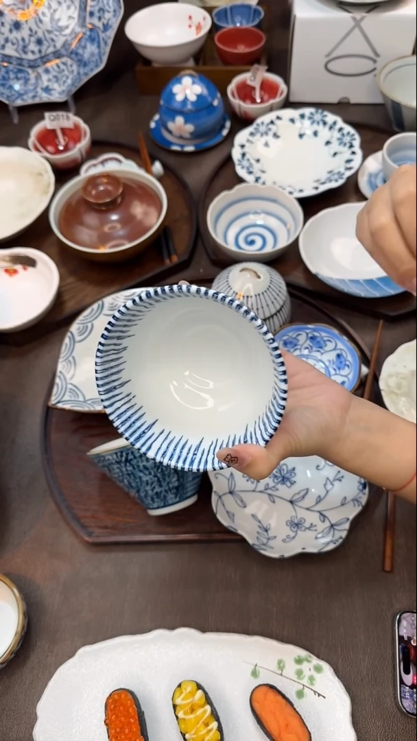 瓷千断十草米饭碗