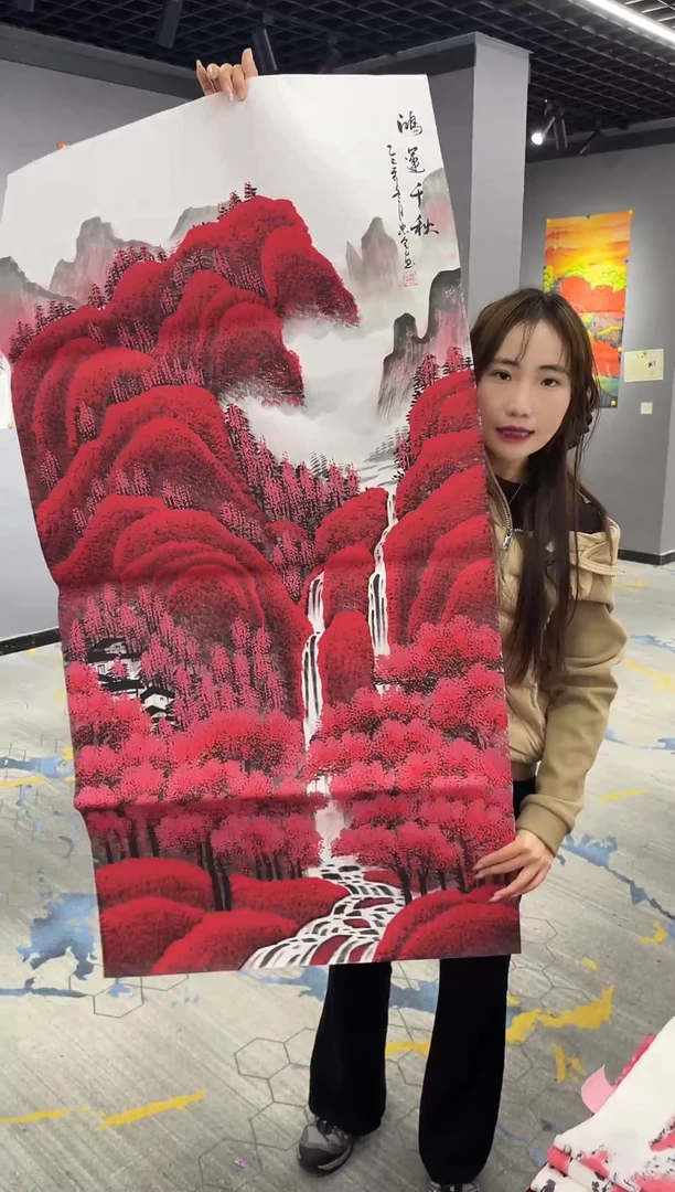 竖款年画艺术作品欣赏A28