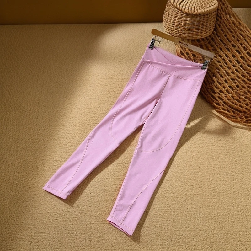 女款运动四季可穿纯色舒适收腹显瘦弹力瑜伽打底裤 20005