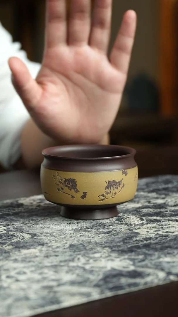 茶杯紫砂20号宜兴紫砂原矿作品