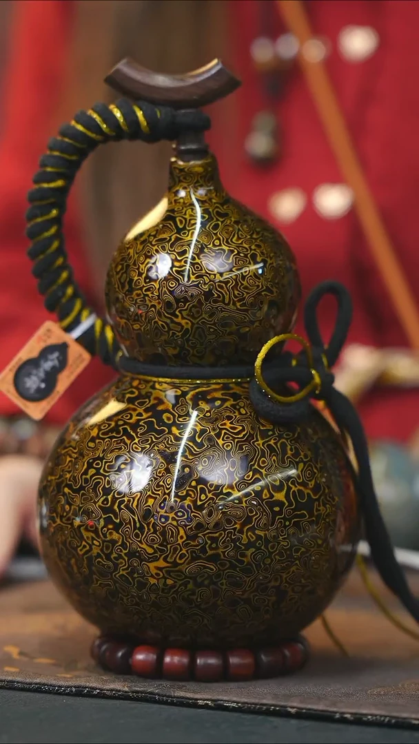 【闪购商品】WR152漆艺酒葫芦不包手串及旋转底座