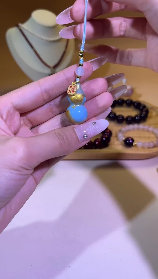 榕城大漆云洇系列葫芦小挂件