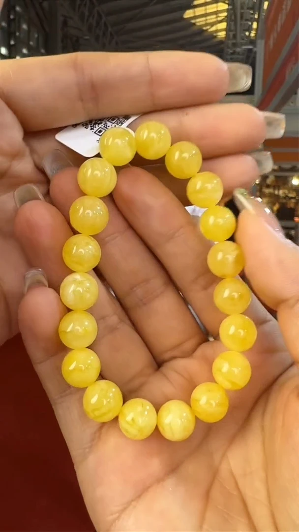 未镶嵌琥珀手链上海国际珠宝展假一罚十