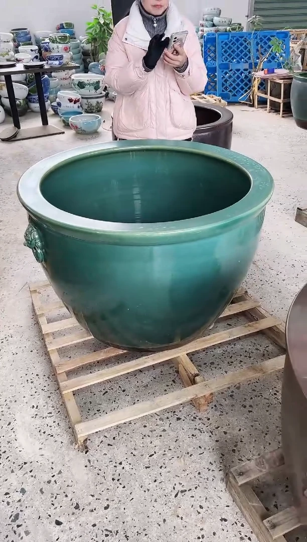 【闪购商品】缸1米翡翠绿带耳.......