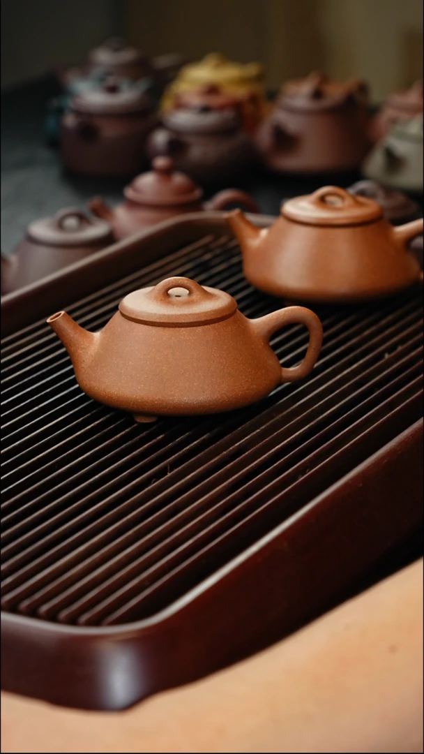 茶壶紫砂岁**生桃花任瓢壶微瑕