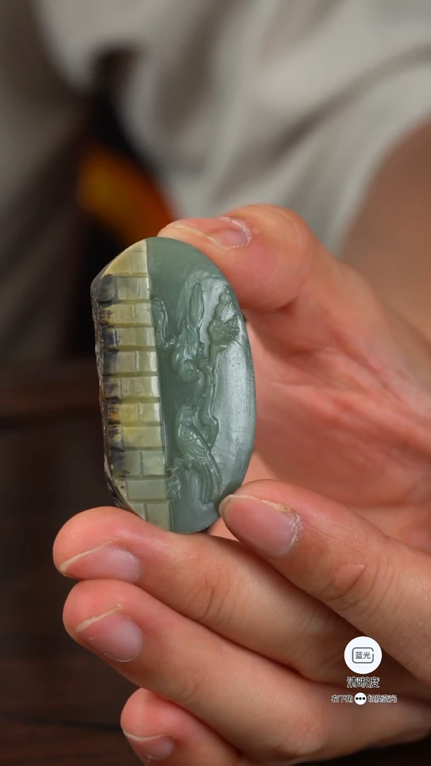 和田玉未镶嵌摆件045 喜上眉梢