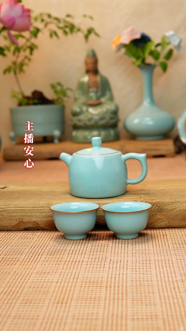 微瑕235全手工井栏壶+杯子1111111