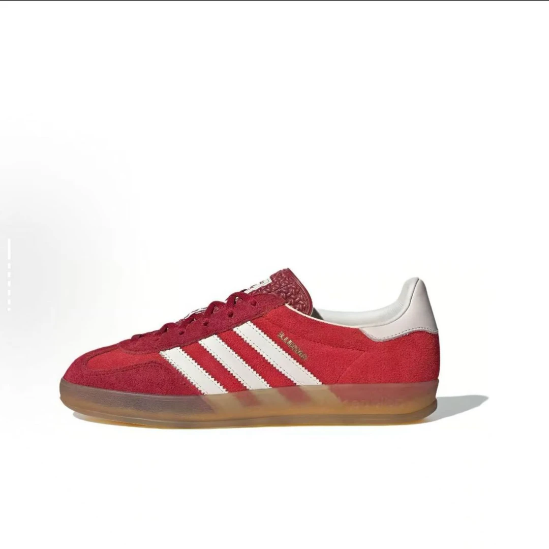 adidas/阿迪达斯三叶草女子夏季红GAZELLE百搭德训鞋T头鞋IE1051