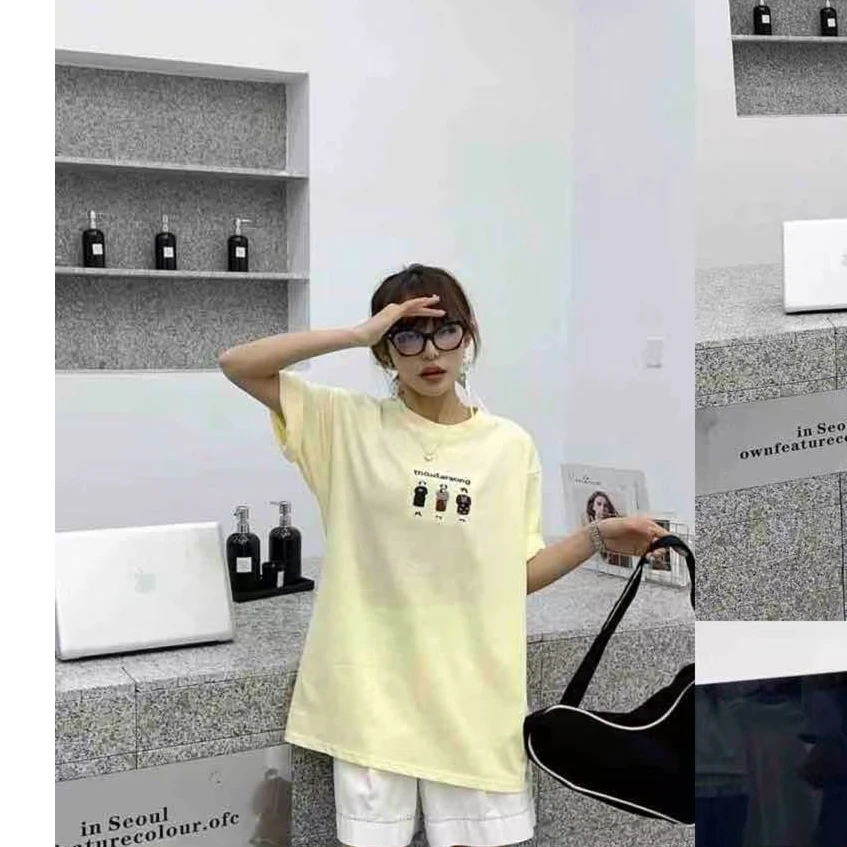 【锦衣服饰】QQBB 351三个小人圆领时尚百搭T恤