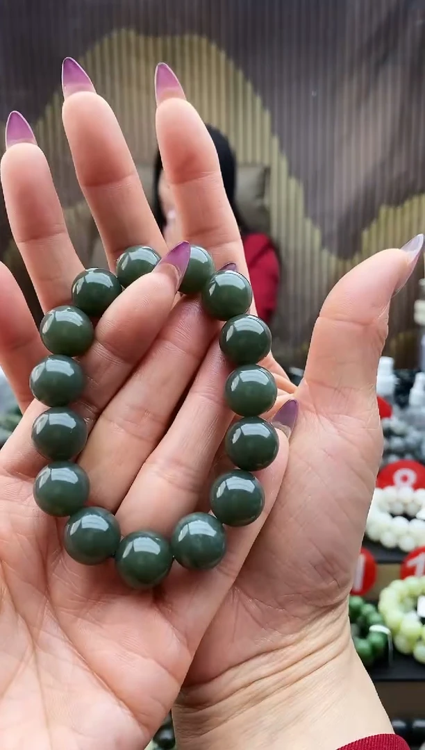 未镶嵌手串和田玉天空蓝14