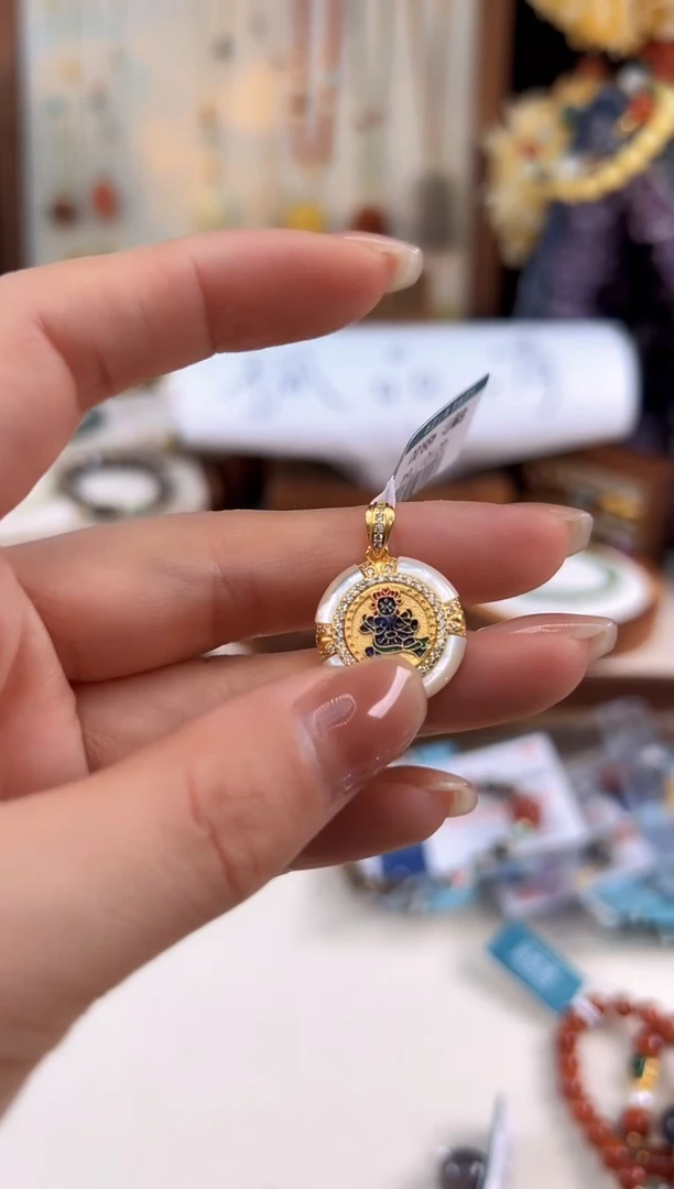 吊坠贝壳（贝母）银S925镶嵌@@I021I017764