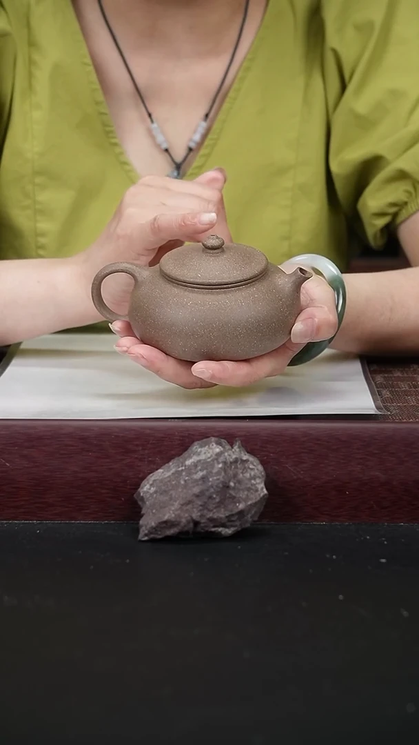 茶壶紫砂青段寒江180cc