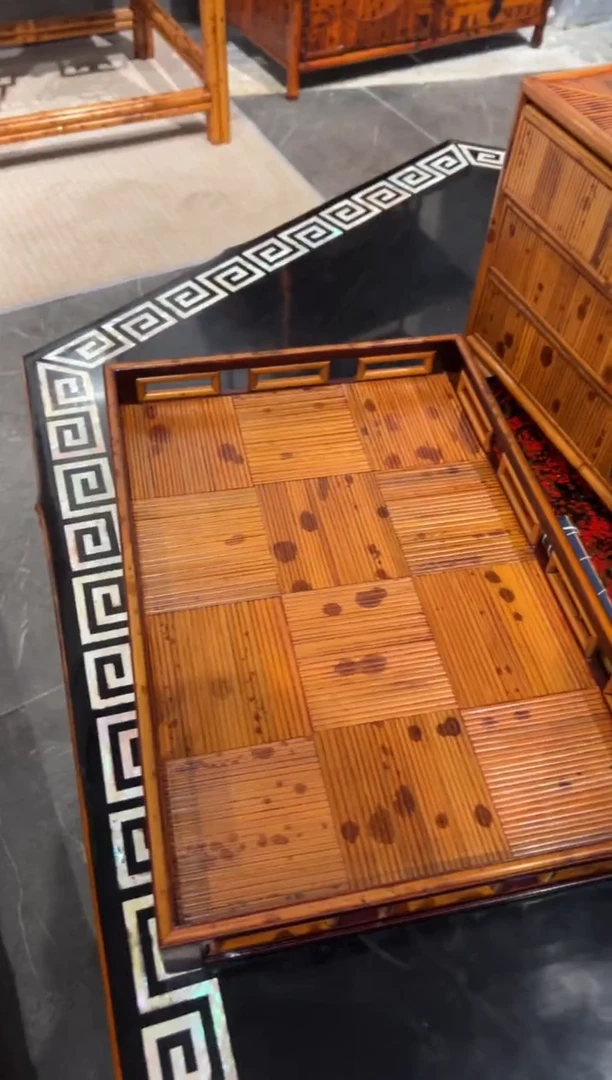 【闪购商品】扇子湘妃竹文盘手工