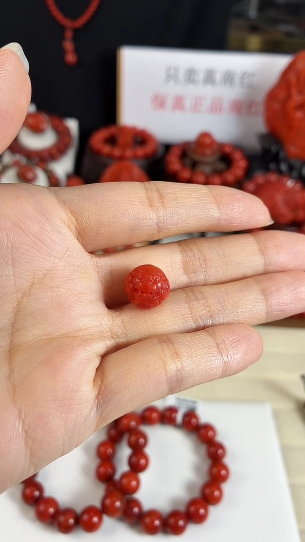 未镶嵌貔貅单珠南红玛瑙（多样式发其一）