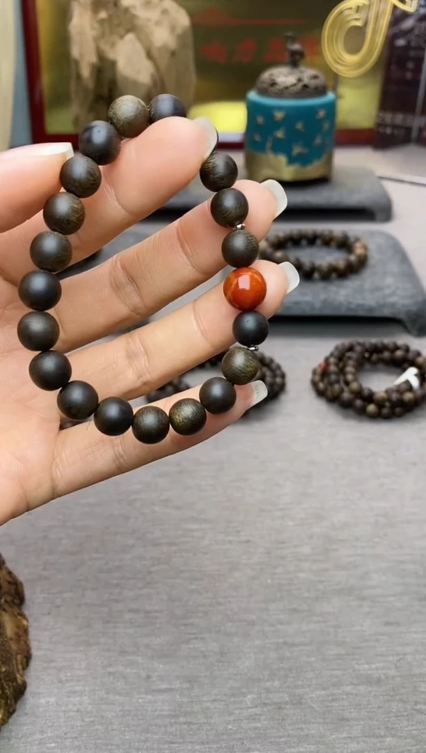 【闪购商品】沉香手串单圈越南芽庄白棋楠0.8 沉水