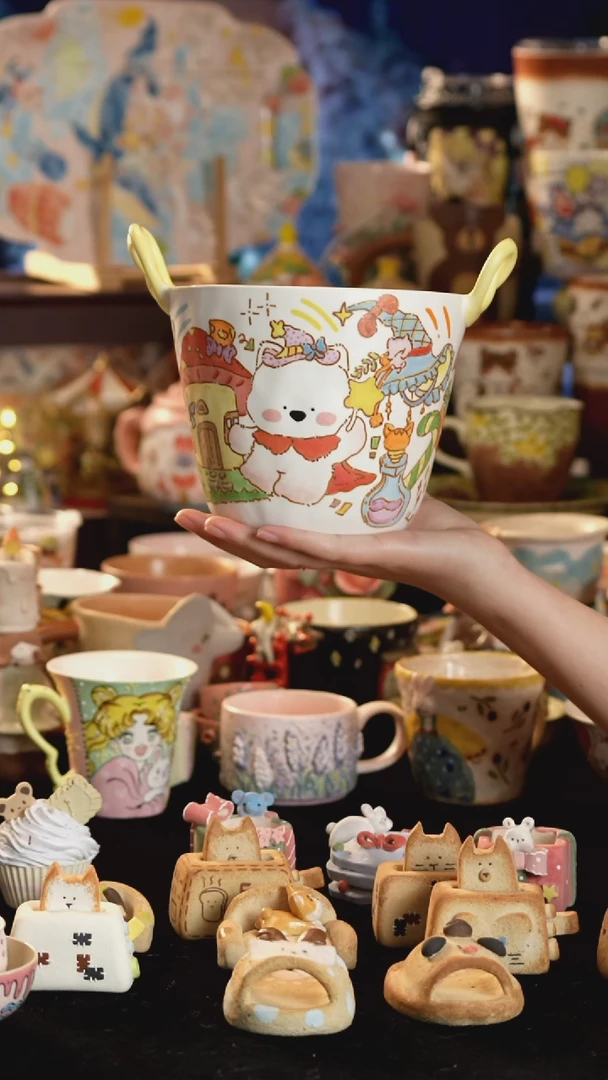 其他陶景德镇釉下彩手绘设计师款陶瓷