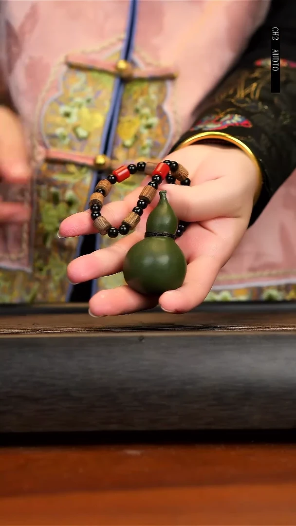 【闪购商品】紫砂茶壶绿泥葫芦手把件