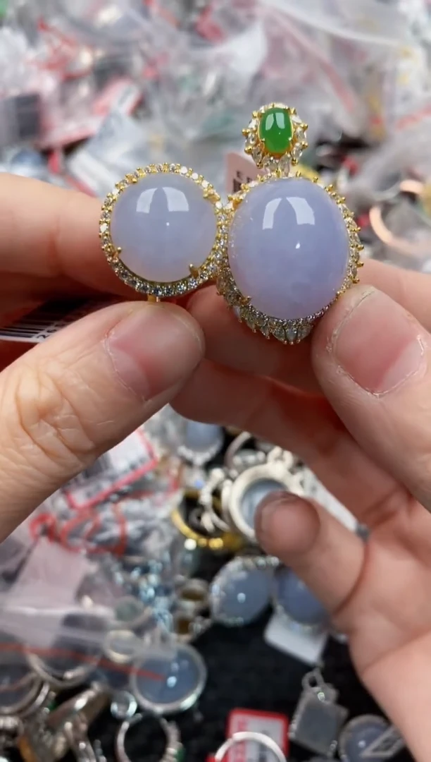 银S925镶嵌戒指翡翠6666-----2