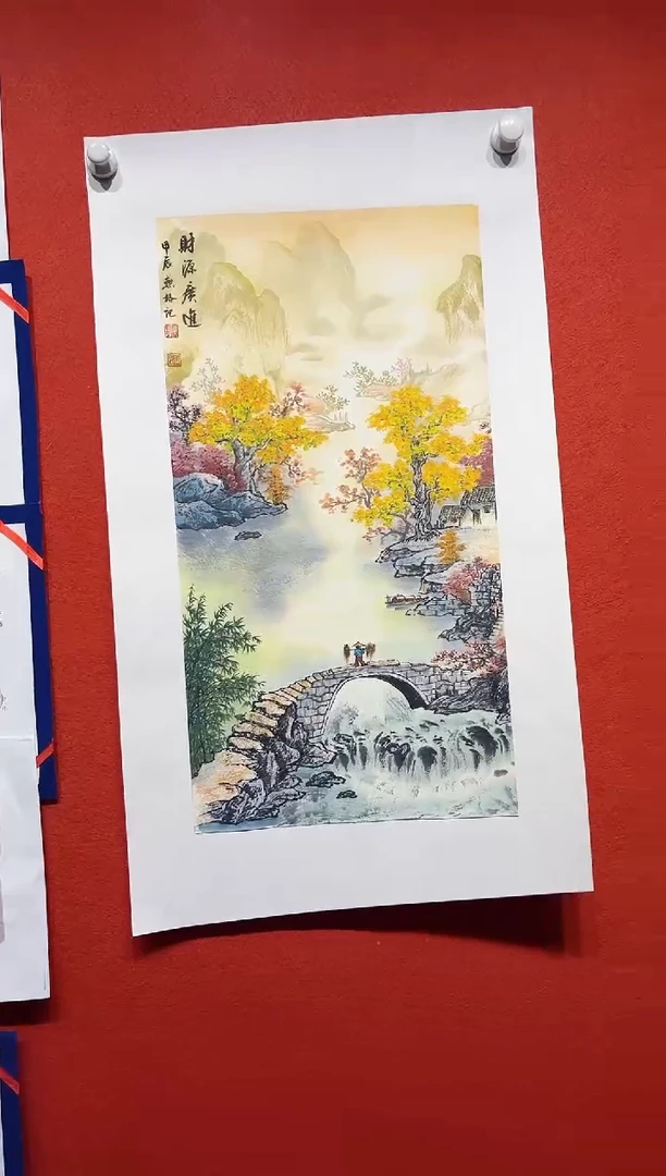 国画秦燕格国画手绘作品Y5