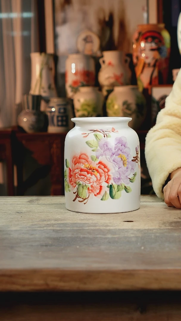 【闪购商品】瓷片景德镇纯手工釉下彩精品花瓶