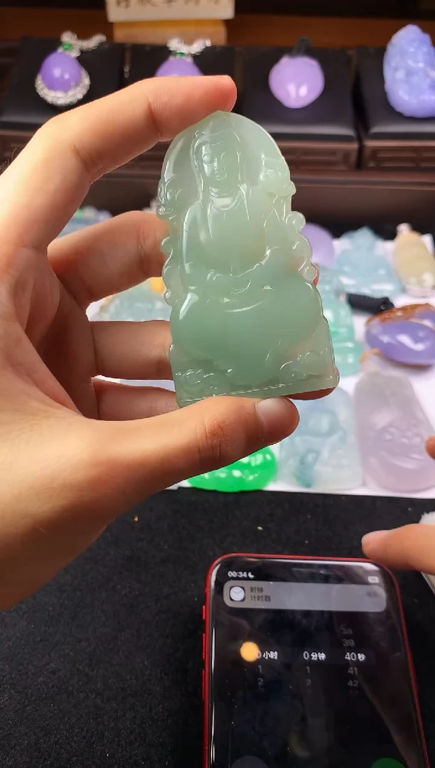未镶嵌定制翡翠听**~5034毛货不退不换