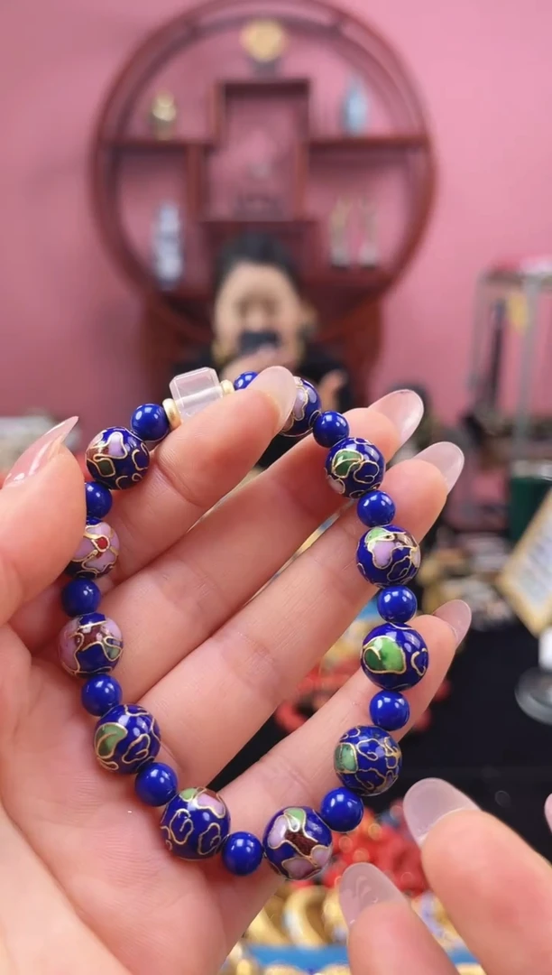 非遗 景泰蓝手串 1.0宝蓝