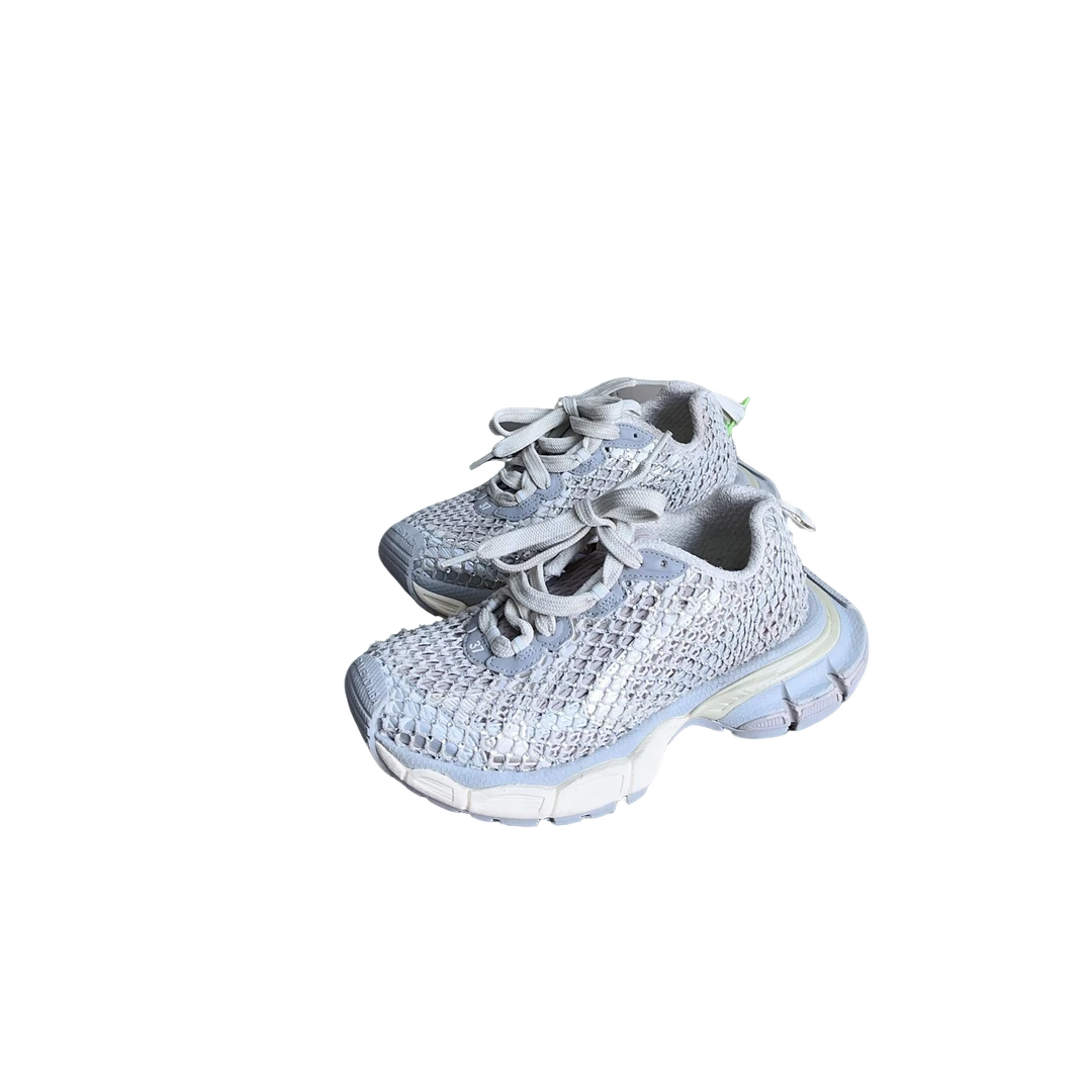 95新 Balenciaga/巴黎世家 3xl渔网满钻休闲鞋37码d5635