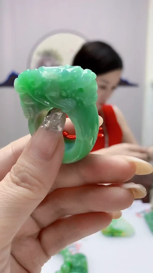 定制翡翠未镶嵌4852DD-毛货挂件74