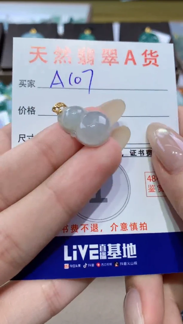 颈饰未镶嵌翡翠天然缅甸翡翠A货挂件