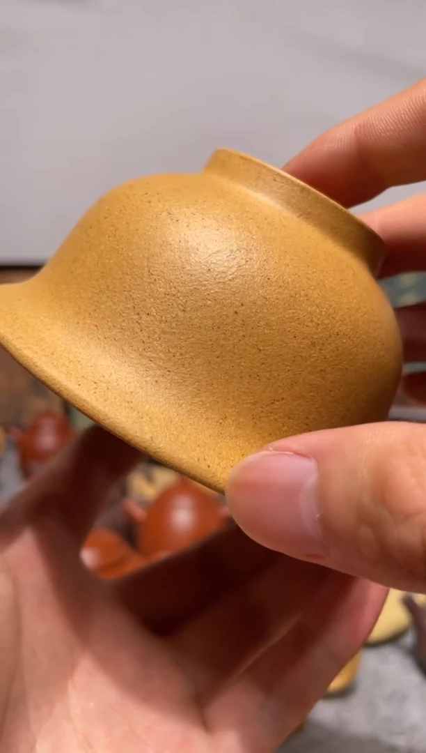 茶壶紫砂宝山黄金段半手工大压手杯