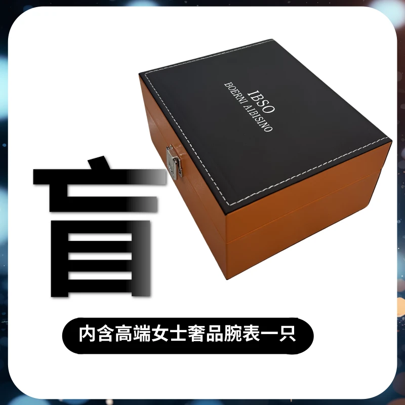 2025时尚女士轻奢腕表时尚百搭方形表全套礼盒（小华）tk