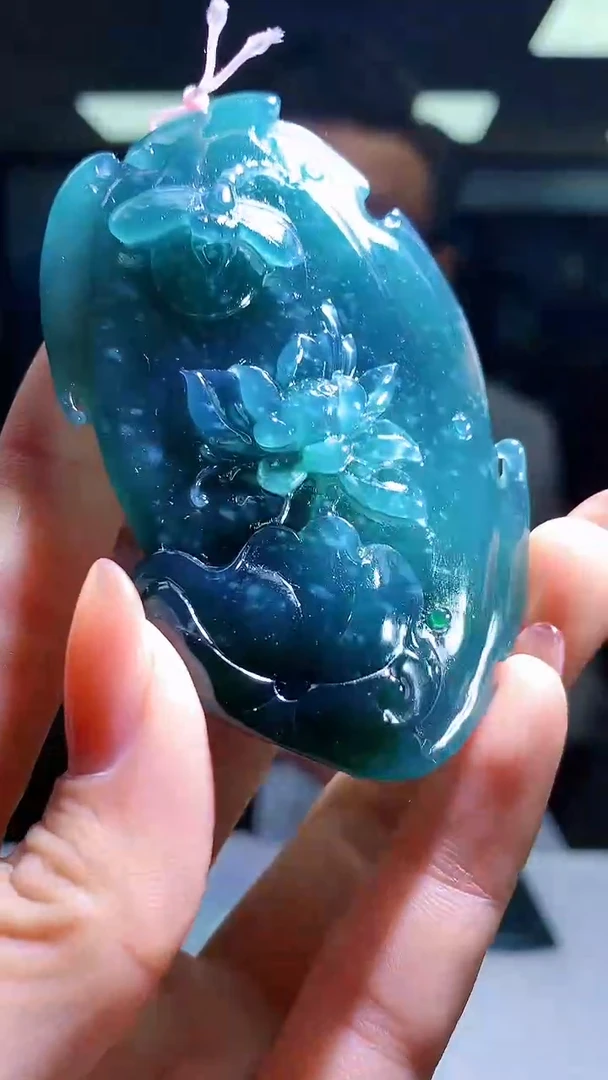 【闪购商品】定制翡翠未镶嵌1023hm-毛货挂件2